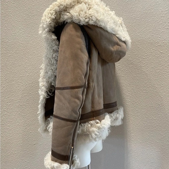 Rag & Bone shearling fur aviator jacket small - Picture 6 of 16